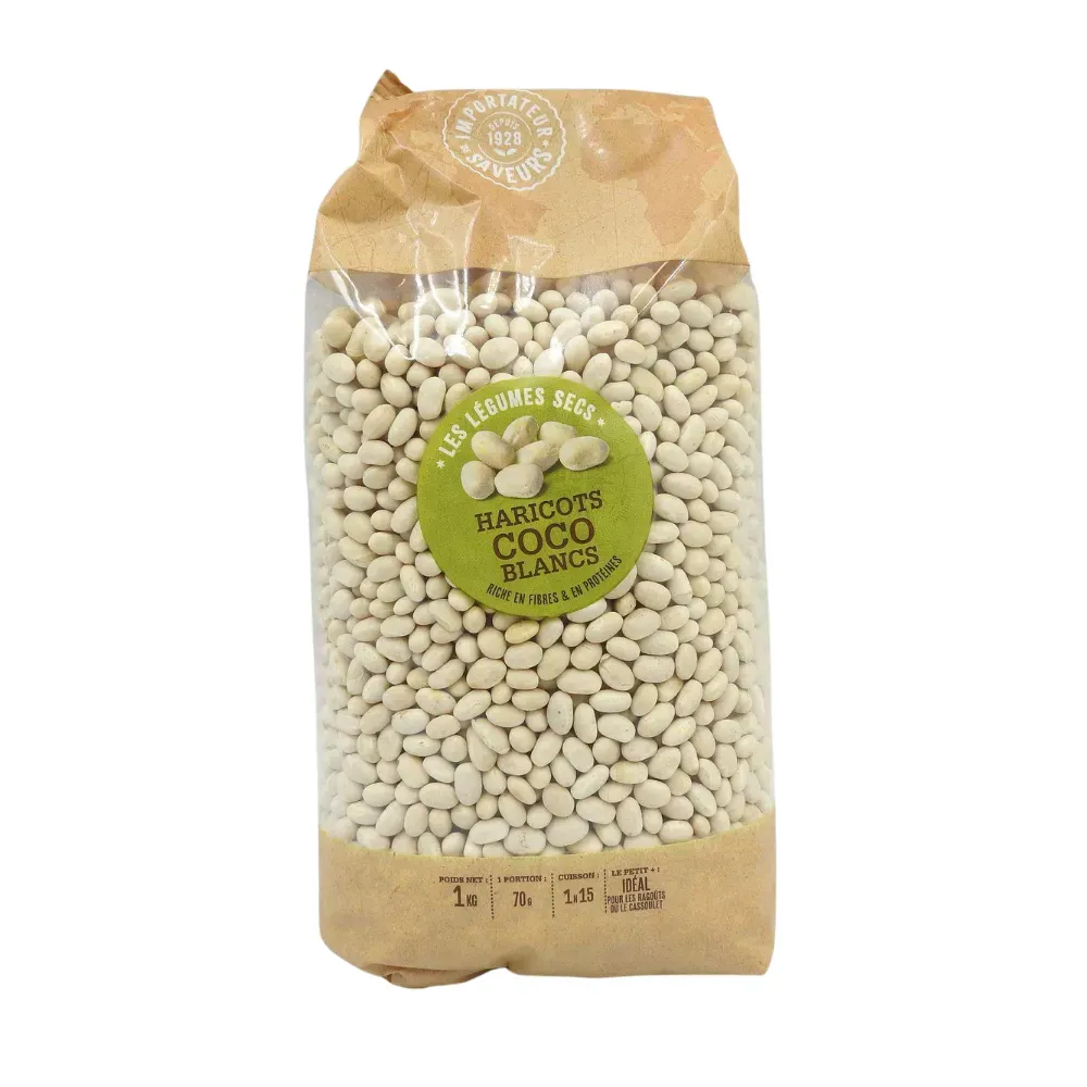 HARICOT COCO BLANC NON-UE 1KG PAV IDS
