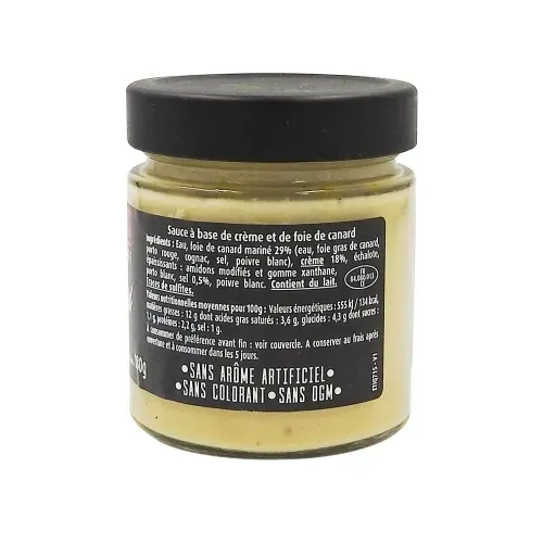 SAUCE FOIE DE CANARD BOCAL 180G