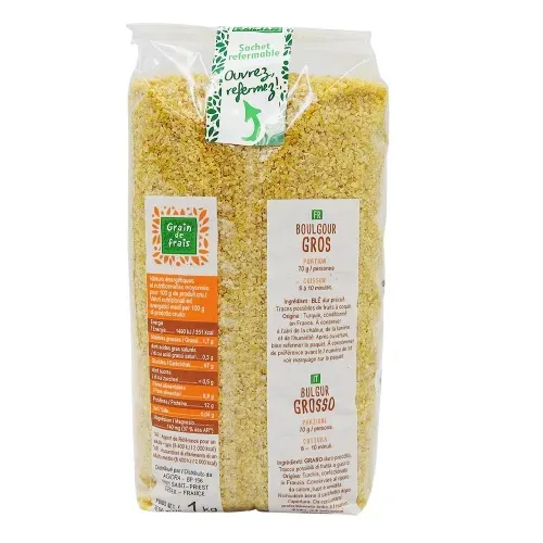 BOULGOUR GROS PAQUET 1 KG/ CT 12 PQT
