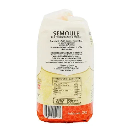 LE RENARD SEMOULE MOYENNE 2KG