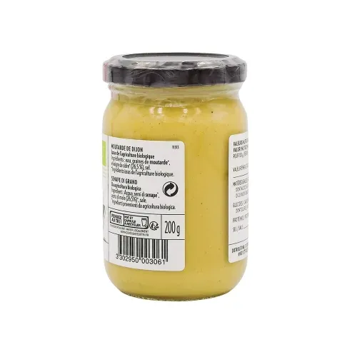 MOUTARDE DE DIJON BIO 200 GR