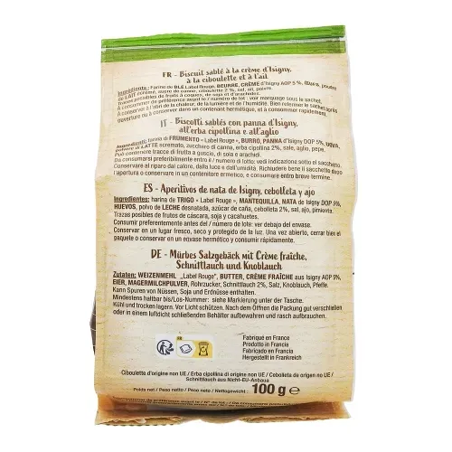 BISCUITS CROQUANTS CREME ISIGNY 100g