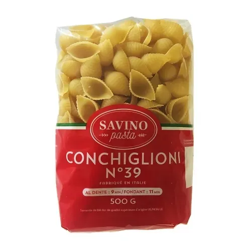 PATES CONCHIGLIONI 500 GR SAVINO PASTA N°39