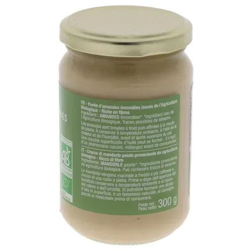PUREE D'AMANDE BLANCHIE BIO 300G