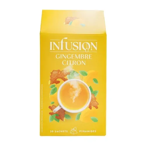 INFUSION CITRON GINGEMBRE 20 PYRAMIDES 32G