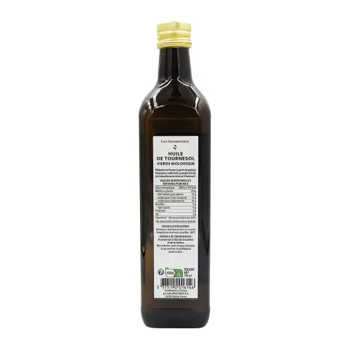 HUILE BIO VIERGE DE TOURNESOL FRANCE  750ML
