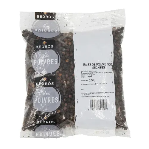 POIVRE NOIR GRAIN COUSSIN 250 GR