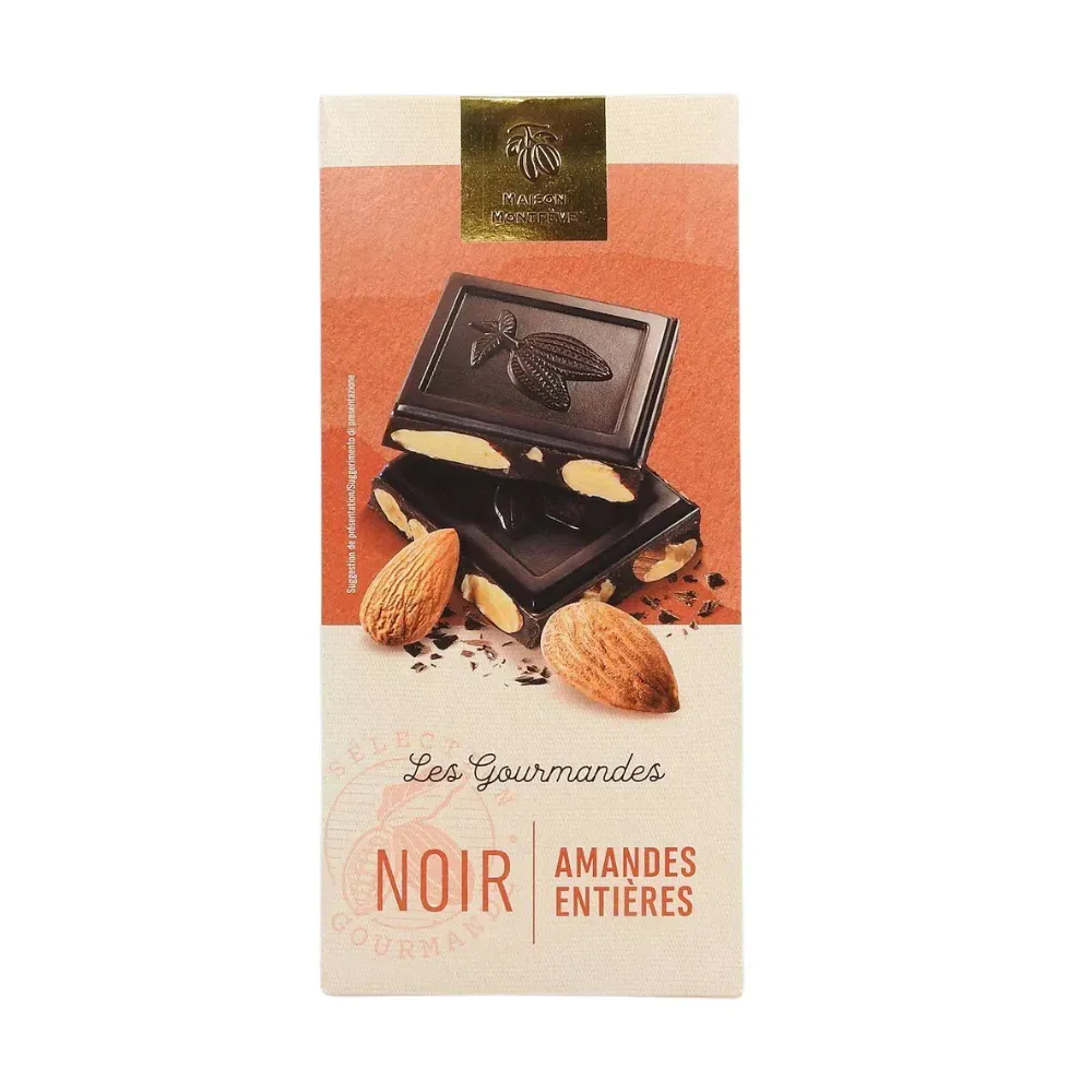 TAB CHOC NOIR AMANDES 200G