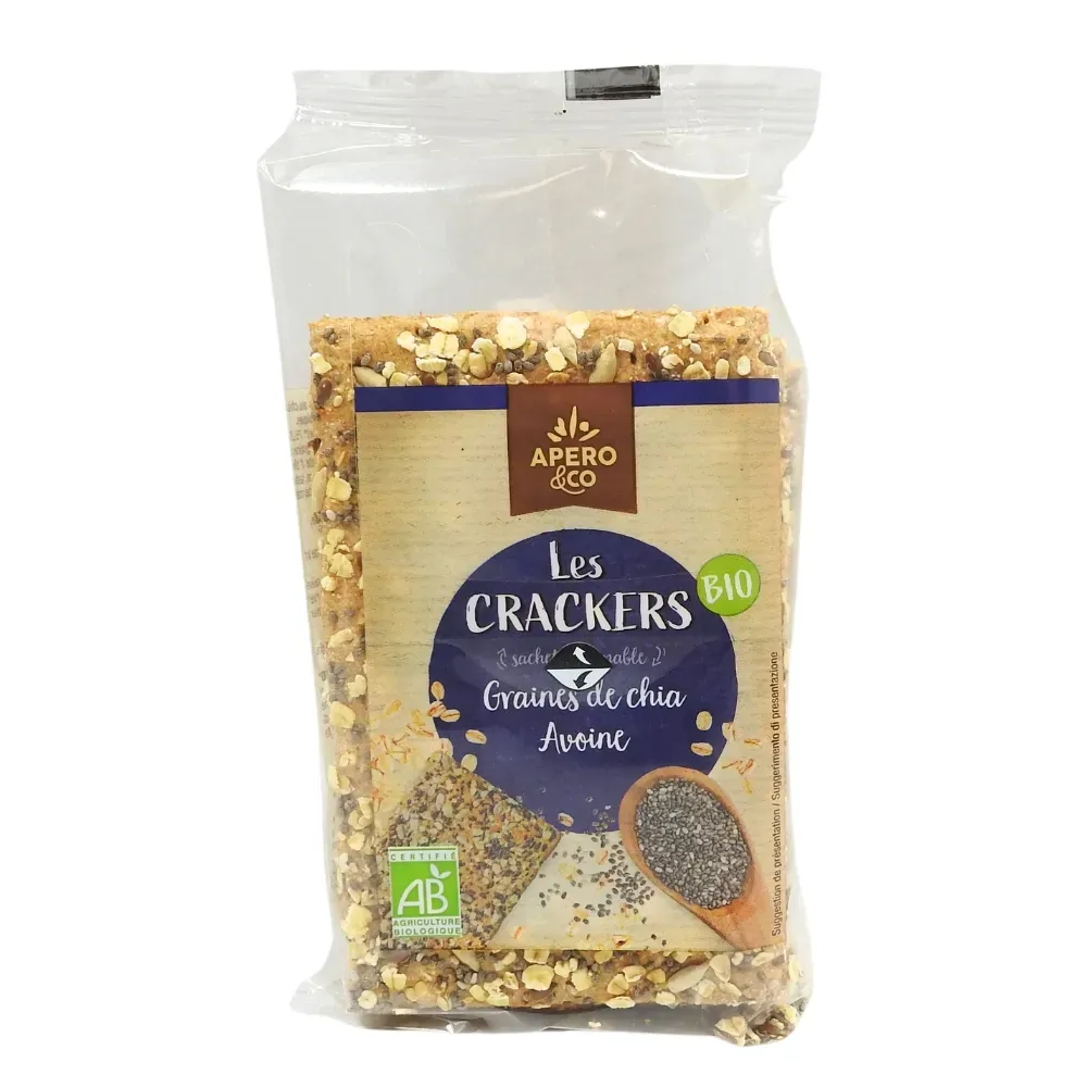 CRACKER BIO CHIA AVOINE 200G
