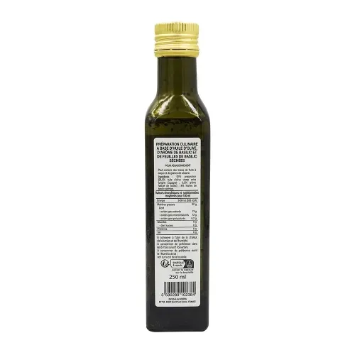 HUILE D'OLIVE AU BASILIC 250 ML