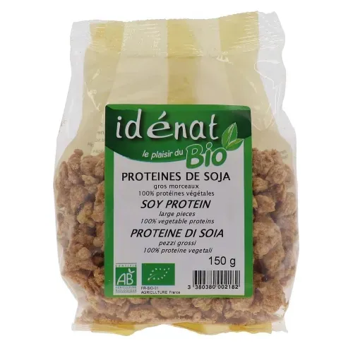 PROTEINES DE SOJA GROS BIO 150GR IDENAT