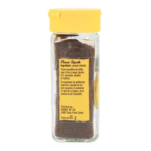 PIMENT CHIPOTLE FLACON 45gr Bédros/CT 10