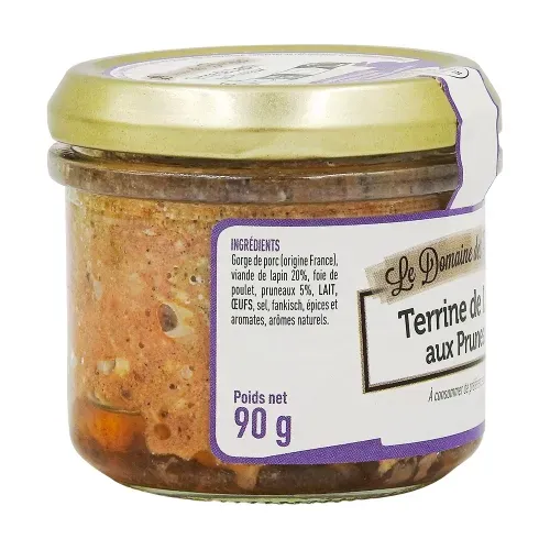 TERRINE DE LAPIN PRUNEAUX 90G