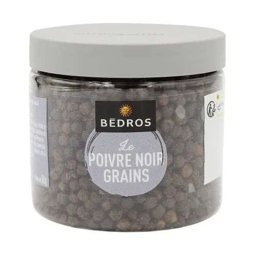 POIVRE NOIR GRAIN POT PET 86 gr Bédros/CT 12