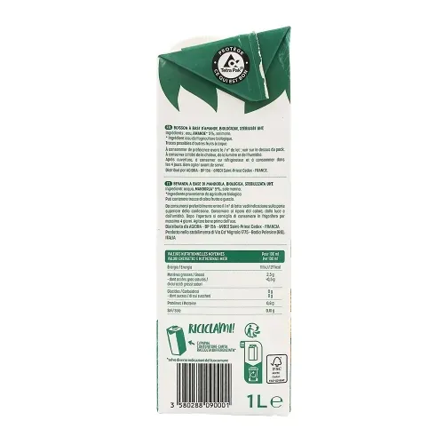 BOISSON VEGETALE AMANDE BIO 1L  ECT