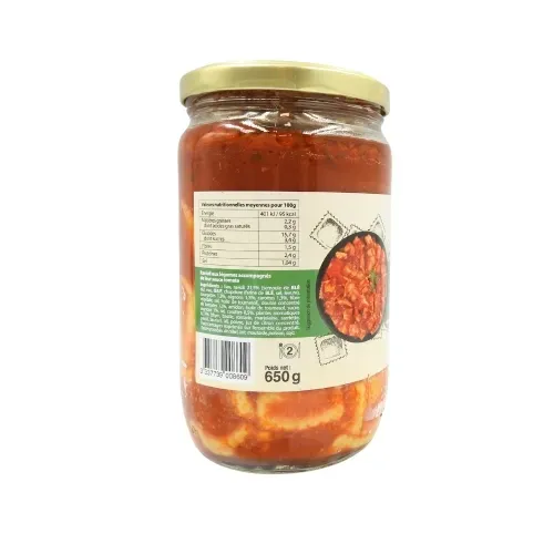 RAVIOLIS AUX LEGUMES PN:650G