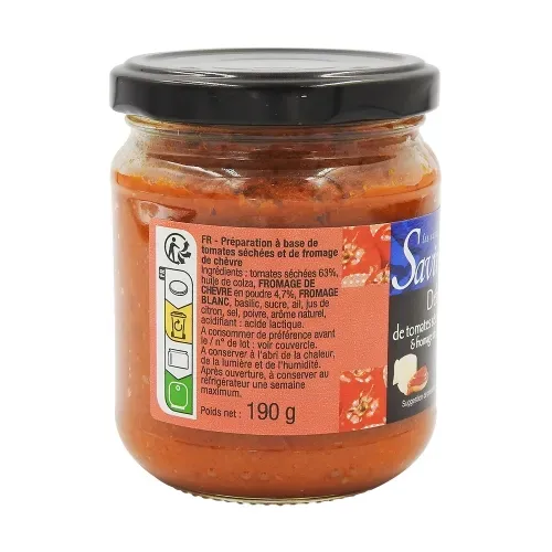 CONFINADE TOMATE ET CHEVRE SAVINO 190G