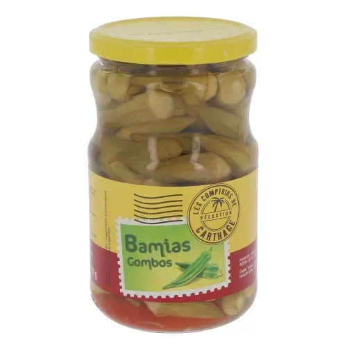 BAMIAS AU NATUREL 680GR. LES COMPTOIRS DE CARTHAGE