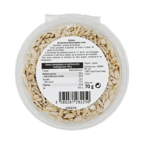 GRAINE TOURNESOL DECORT CRUE IDS MONO-USAGE 70 GR