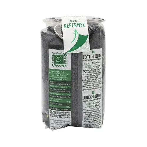 LENTILLE BELUGA BIO FRANCE GDF 500g/CT 15