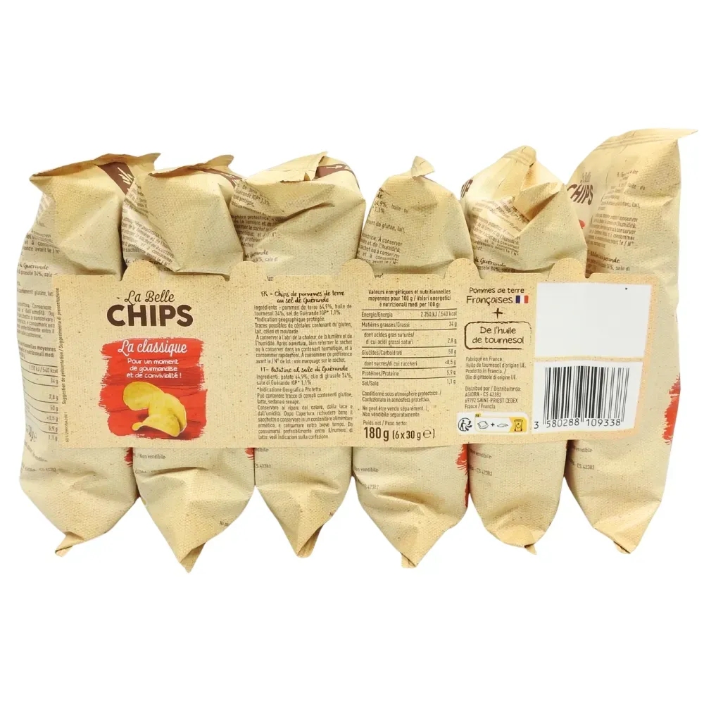 CHIPS NATURE MULTI PACK 6x30G