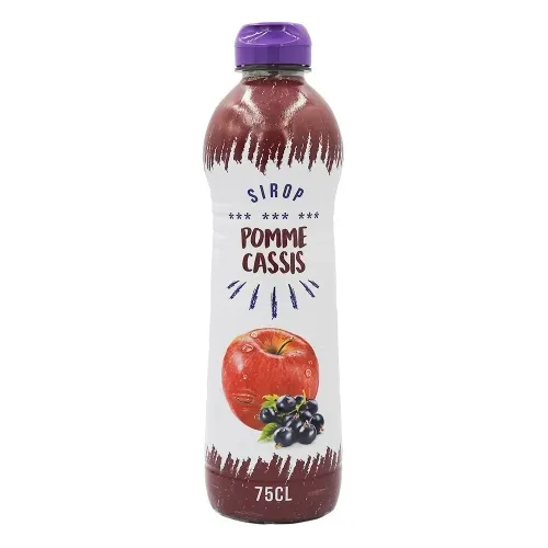 SIROP DE POMME CASSIS PET 75CL