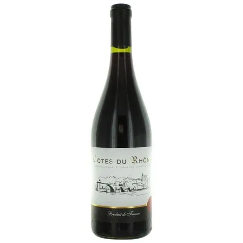 VIN ROUGE AOC COTES DU RHONE 75CL