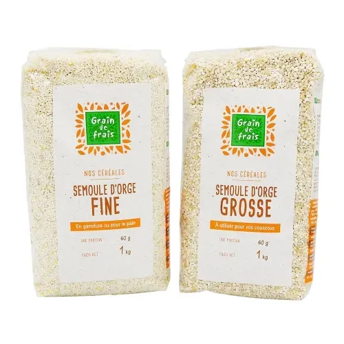 ORGE SEMOULE FINE UE PQT 1 KG/CT 12