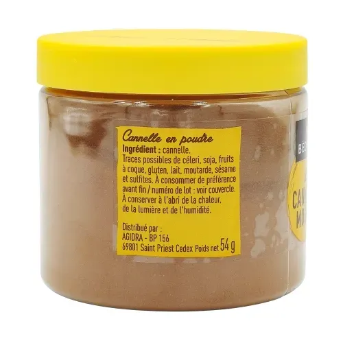 CANNELLE POUDRE POT PET 54 gr Bédros/CT 12