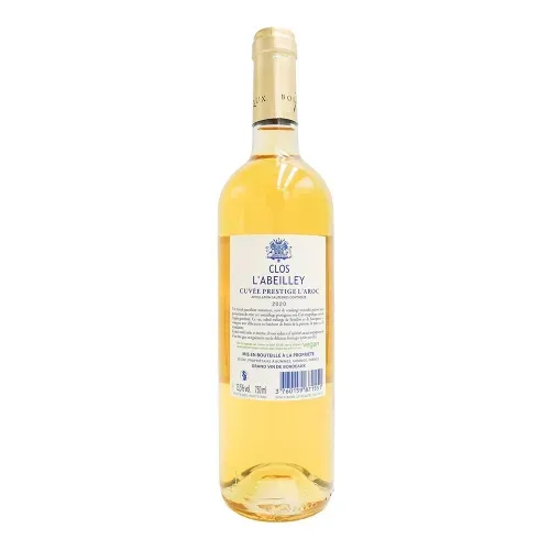 VIN BLANC AOC SAUTERNES CLOS L'ABEILLEY  75CL