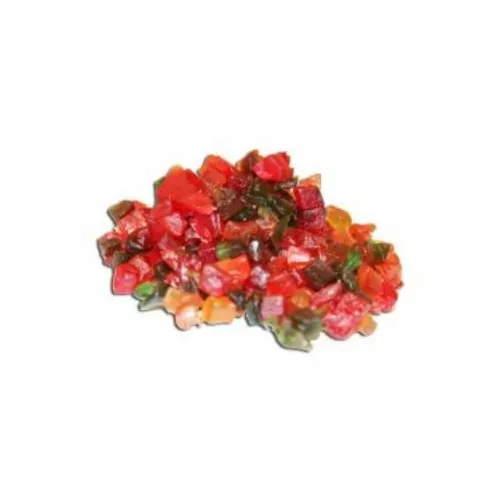FRUITS CONFITS PAPAYE CUBES TRICOLORES