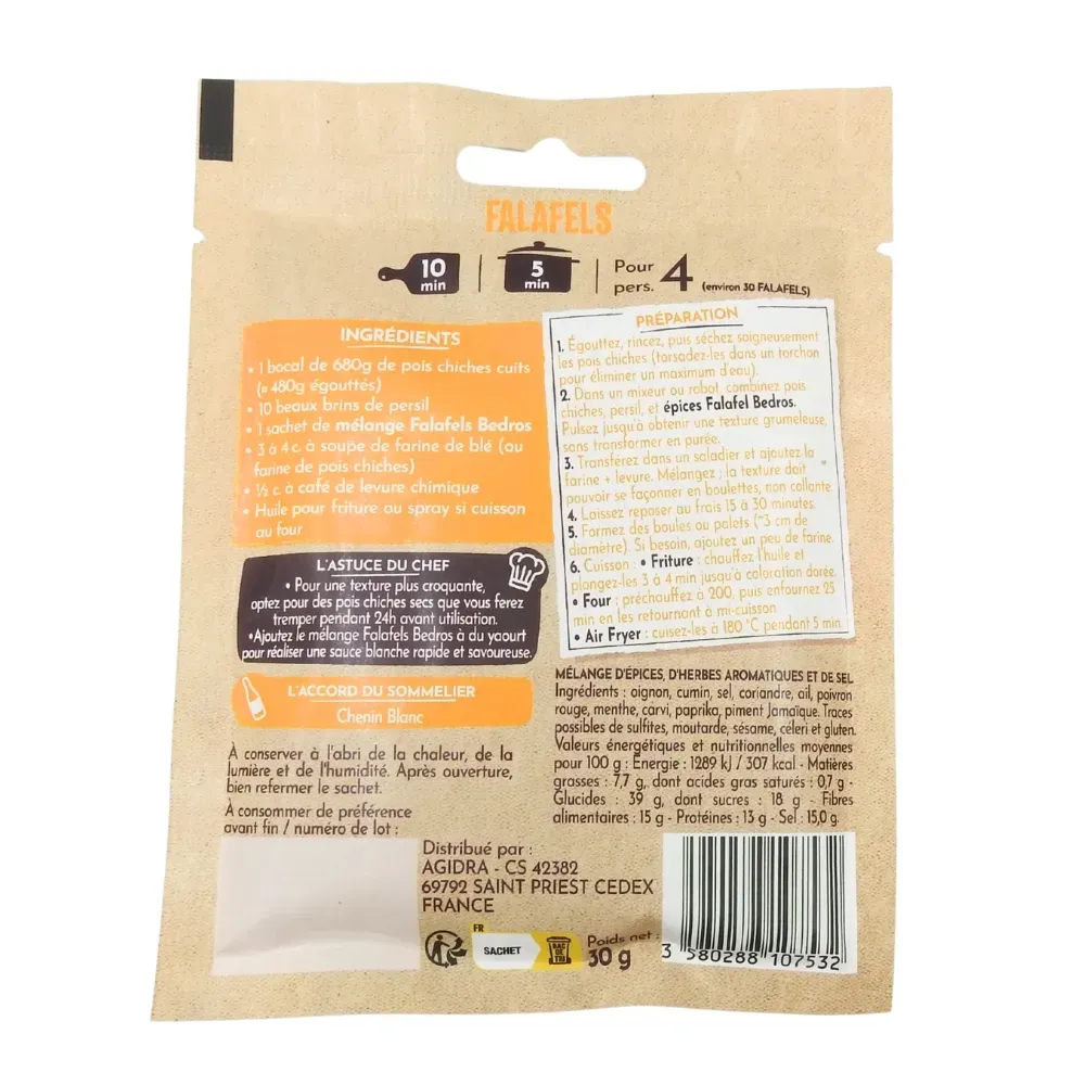 MELANGE FALAFELS sachet découverte 30GR 