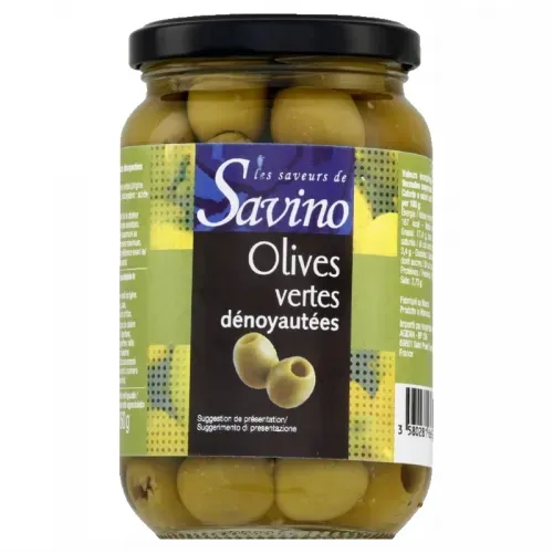 OLIVES MAROC VERTES DENOYAUTEES POT 37CL