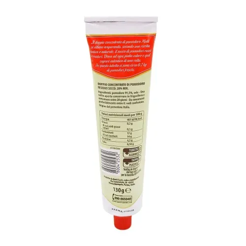 DOUBLE CONCENTRE DE TOMATES ITALIE TUBE PN 130 GR