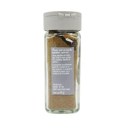 FLACONS 44GR POIVRE NOIR MOULU BEDROS