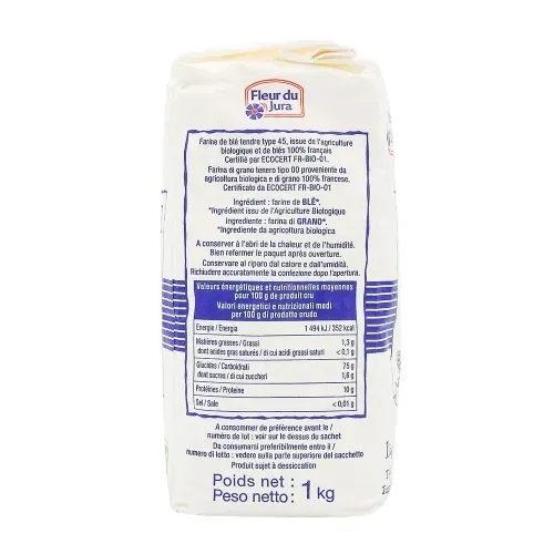 FARINE BIO TYPE 45 FLEUR DU JURA 1KG