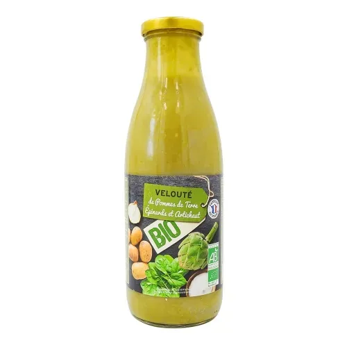 VELOUTE BIO POMME DE TERRE EPINARD ARTICHAUTS 73CL