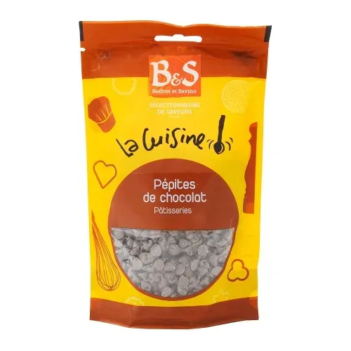 PEPITES CHOC.NOIR doypack 1 RECETTE 125 gr B/S