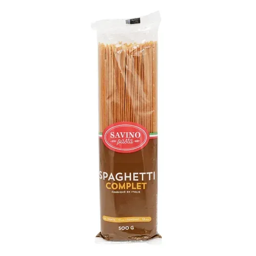 PATES SPAGHETTI COMPLET 500GR SAVINO PASTA