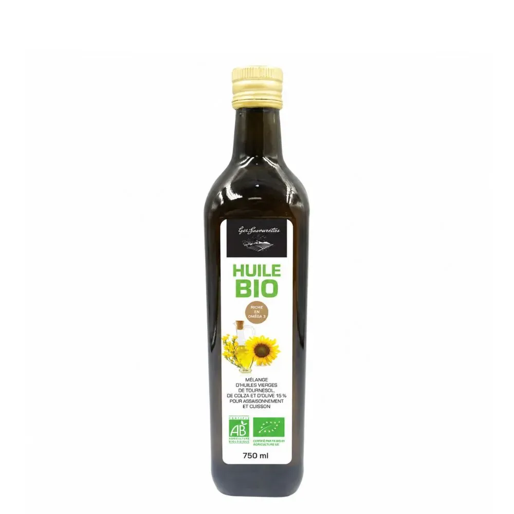 HUILE BIO TOURNESOL COLZA OLIVE 750ML