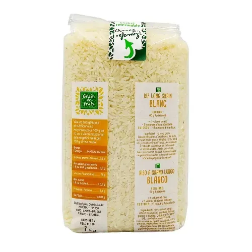 RIZ LONG BLANC PQT 1 KG
