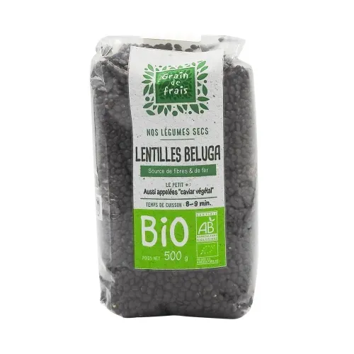 LENTILLE BELUGA BIO FRANCE GDF 500g/CT 15