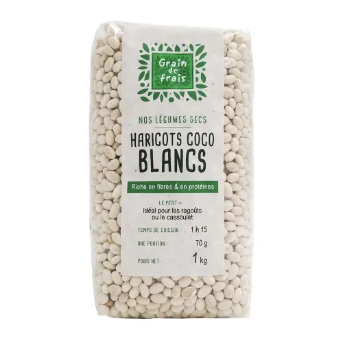 HARICOT COCO BLANC NON-UE PQT 1KG