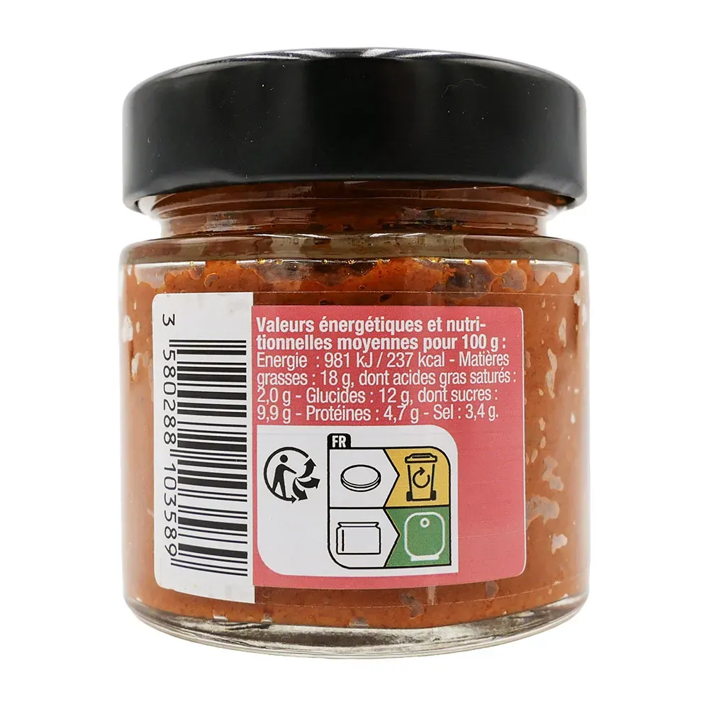 CONFINADE TOMATE ET CHEVRE 115GR  APERO&CO 