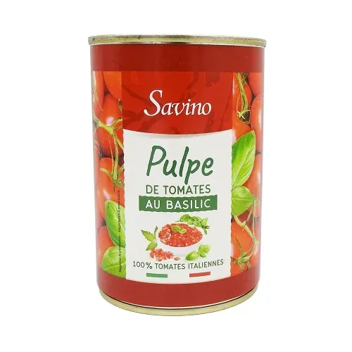 PULPE DE TOMATES AU BASILIC PN 400G ITALIE