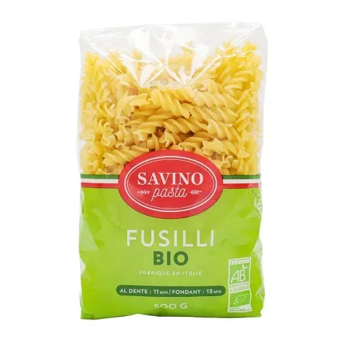 PATES 36 FUSILLI BIO SAVINO PASTA 500GR