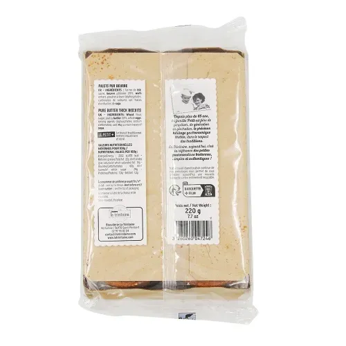 PALET NATURE PUR BEURRE BARQUETTE 220G