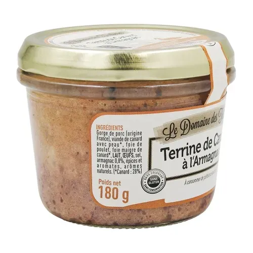 TERRINE DE CANARD A L'ARMAGNAC 180GR