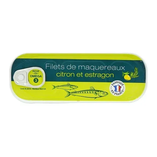 FILET MAQUEREAUX CITRON ESTRAGON 176GR