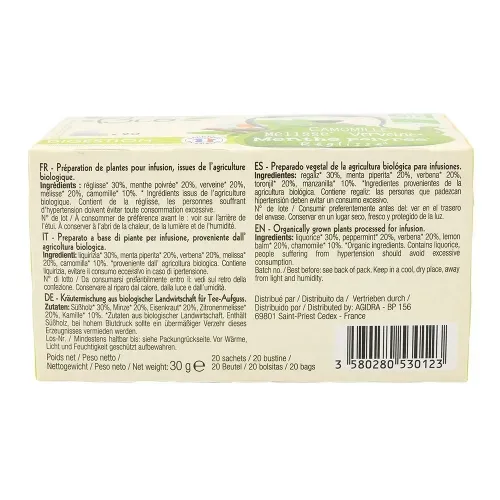 TISANE BIO DIGESTION 20 SACHETS